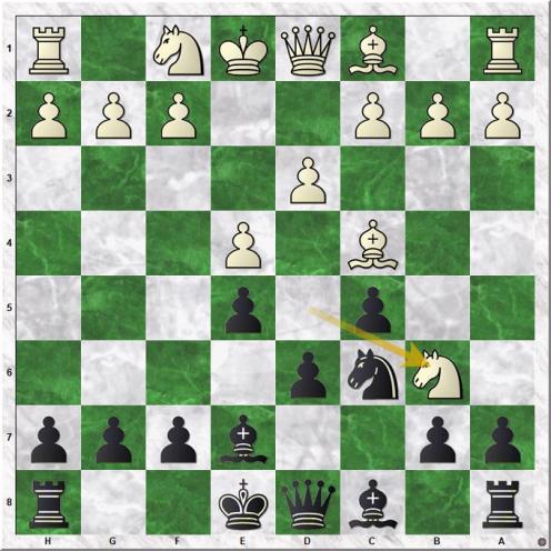 Svidler Peter - Carlsen Magnus (9.Nxb6)